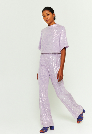 [C03153] MAISON GUILLEMETTE - Ensemble Haut et Pantalon - SWING Lavande - T34 - C03153