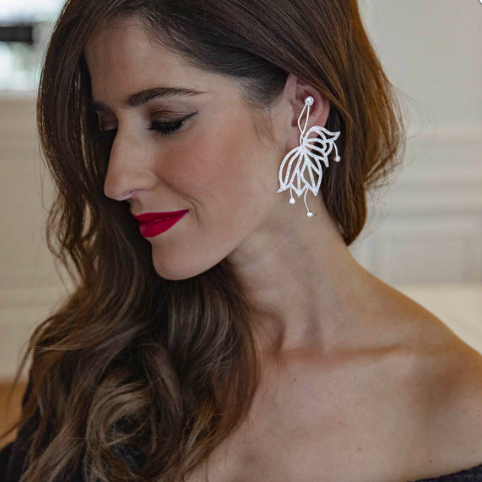 [A977] LOC - ACUS - Bijoux - Boucles d'oreilles GARLAND - A977