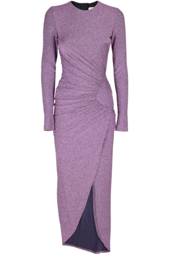 [C03257] ANIYE BY - Robe Midi rose/mauve irisée - T40 - C03257