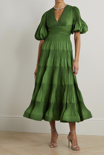 [C03260] LUXE - ZIMMERMANN - Robe maxi verte  - T38 - C03260