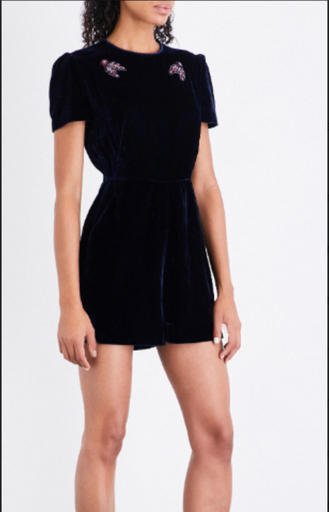 SANDRO - Combinaison courte bleue - T36 - C01867