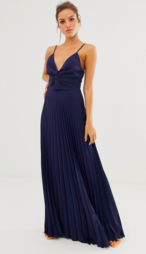 [C02078] Robe Maxi bleue  - C02078
