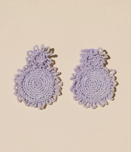 [A1069] LOC - Bijoux - Boucles d'oreilles mauves - A1069