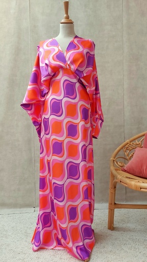 [C03342] Robe Maxi Sixties - T36 - C03342