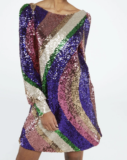 [C03349] FABIENNE CHAPOT - Robe Mini multicolore - T38 - C03349