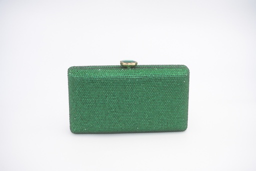 [A1074] Pochette verte strass - A1074