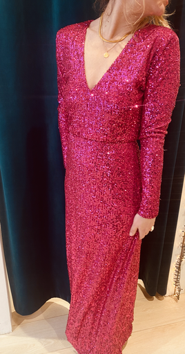 [C03393] ANIYE BY - Robe Maxi sequins roses - T36 - C03393