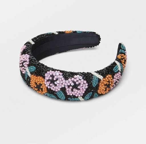 [A1128] Headband perles noirs - A1128