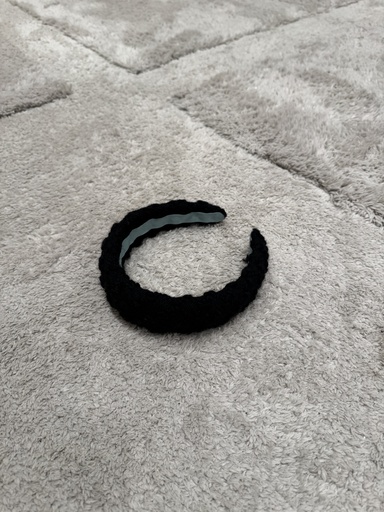 [A1137] Becksondergaard - Headband noir laine - A1137