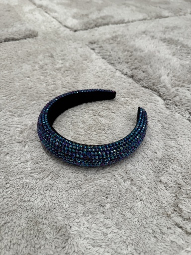[A1139] Headband strass bleu turquoise Mermaid - A1139