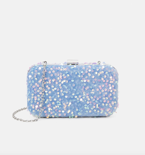 [A1203] Sac paillettes bleue - A1203