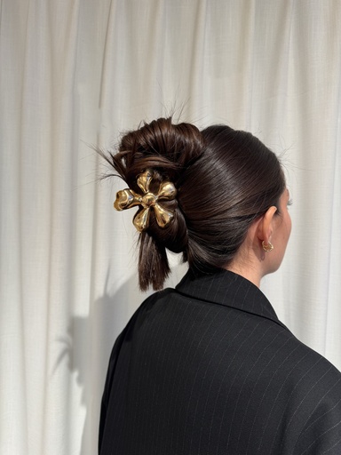 [A1153] Collection PAL - Pince Maxi Fleur Gold 