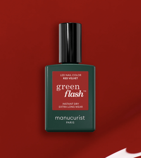 Vernis Semi-Permanent Green Flash - RED VELVET - Manucurist