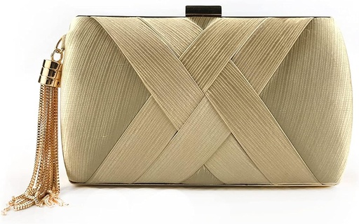 [A1221] Sac satin doré- A1221