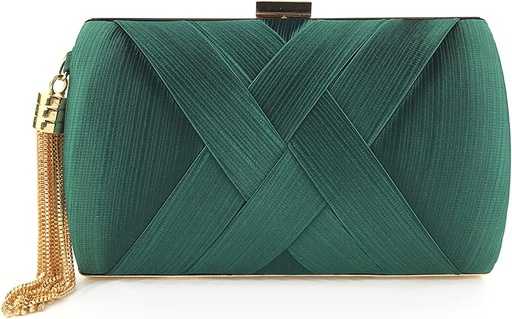 [A1224] Sac satin vert - A1224