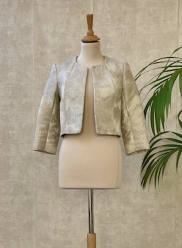 TARA JARMON - Veste  beige relief  - C02298