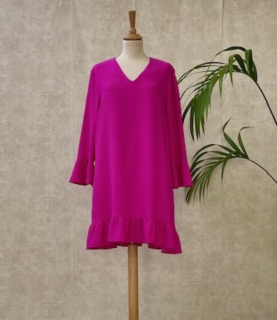 ESSENTIEL - Robe Mini fushia - T40  - C02445