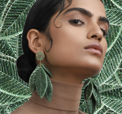 [A1239] LOC - OLIVIA DAR - Bijoux - BO LEAF - A1239