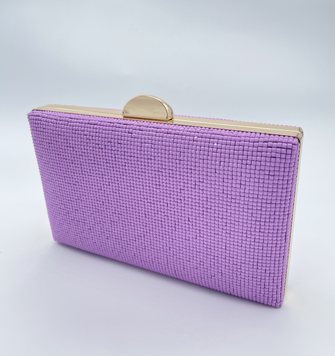[A1263] Sac Mauve Perles - A1263