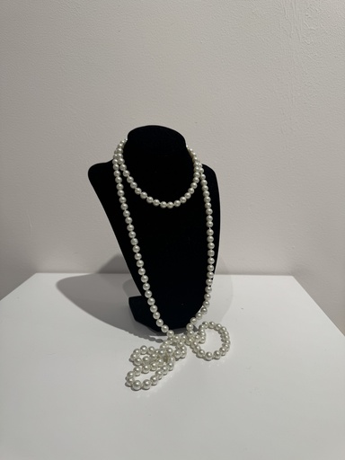 [A1268] LOC - Bijoux - Collier années 20 perles Num 5 - A1268