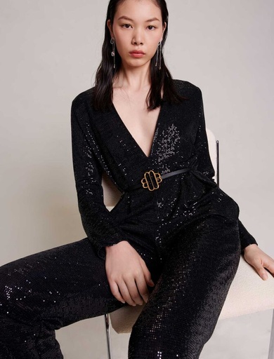 [C03435] MAJE - Combinaison sequins - T42 - C03435