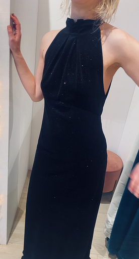 [C03442] Robe Maxi noir irisée - T38 - C03442