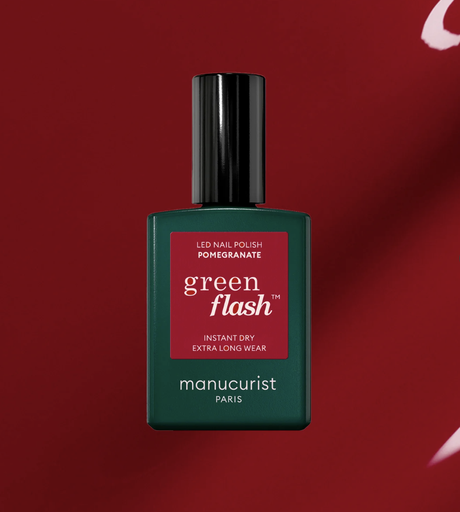 Vernis Semi-Permanent Green Flash - POMEGRANATE - Manucurist