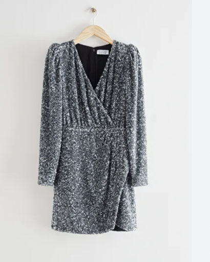 [C02590] OTHER STORIES  - Robe Mini argentée - T38 - C02590