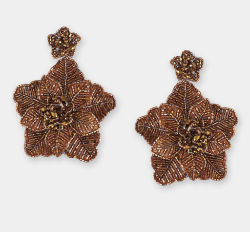 [A1314] LOC - OLIVIA DAR - Bijoux - Boucles D'oreilles PRIMROSE Bronze - A1314