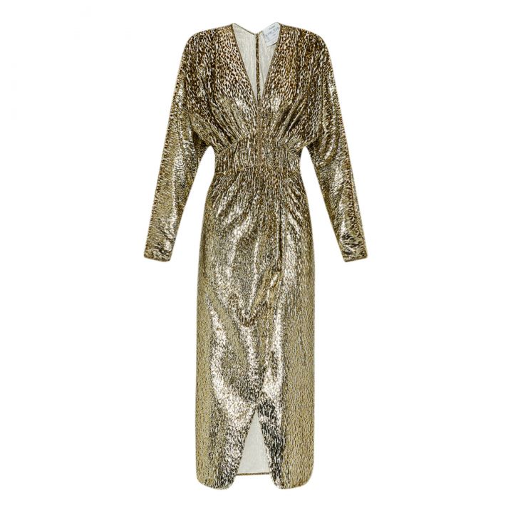 FORTE_FORTE - Robe Midi dorée - T40 - C03490