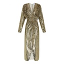 FORTE_FORTE - Robe Midi dorée - T40 - C03490