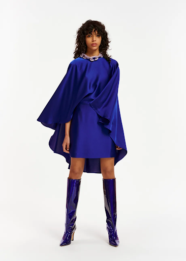 [C03507] ESSENTIEL - Robe Mini bleue - T34 - C03507