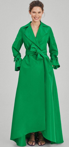 [C03540] LUXE - CAROLINA HERRERA- Robe Maxi verte - T36 - C03540