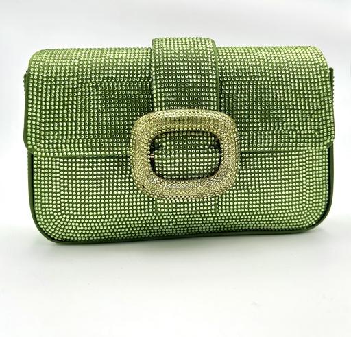 [A1350] Sac vert avec strass - A1350