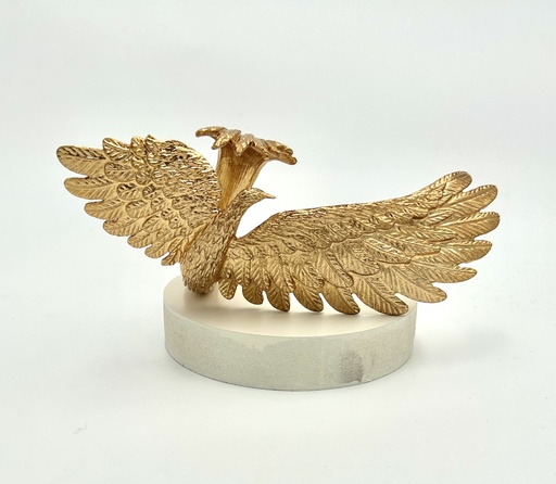 [A1353] LOC - Bijoux - Manchette dorée oiseau - A1353