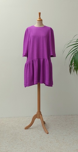 [C03542] ESSENTIEL - Robe Mini mauve - T42 - C03542