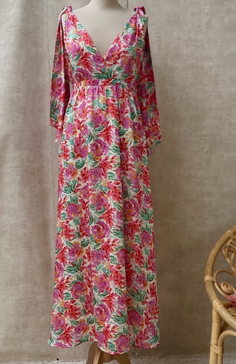 [C03558] Robe Maxi fleurie  - T34 - C03558
