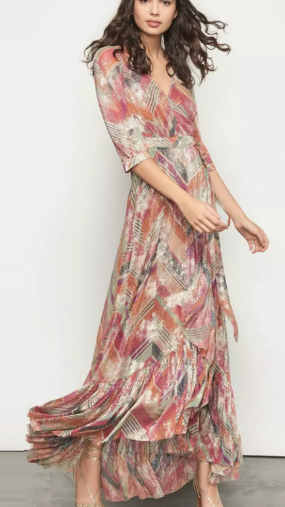 [C03577] BA&SH - Robe Maxi multicolore - T38  - C03577