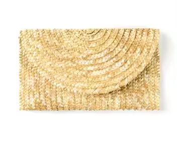 Sac beige effet osier- A1378