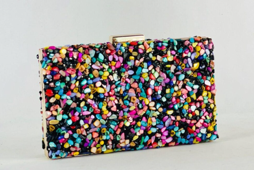 Sac perle multicolore- A1380
