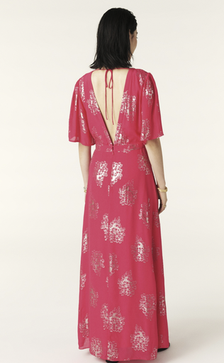 [C03593] BASH - Robe Maxi ALBY rose - T40 - C03593