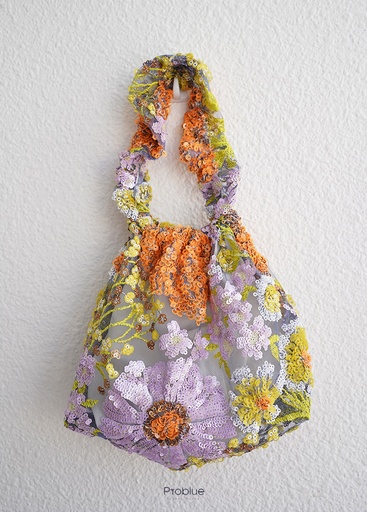 [A1381] Sac multicolore fleuri - A1381