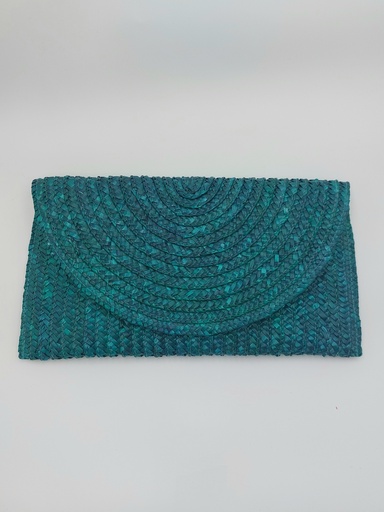 [A1383] Sac pochette osier vert - A1383