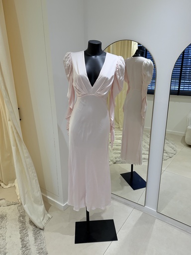 [993] BARDOT Zaria Dress Rose pâle - 993