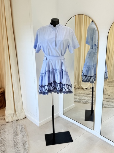 [1014] CHLOE - Robe bleu ciel - 1014