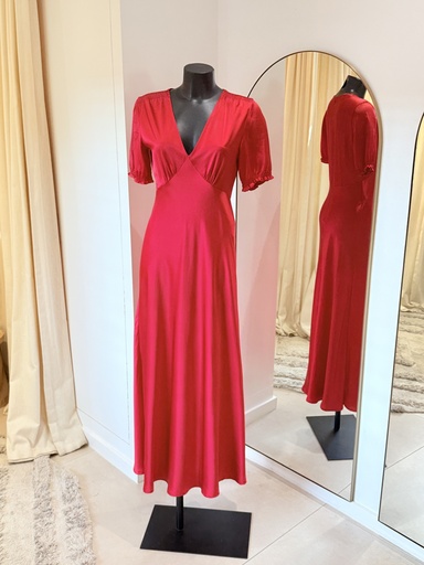 [1022] DVF Aviana robe longue rouge - 1022