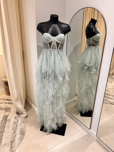 [1045] FOR LOVE AND LEMONS Robe bustier turquoize - 1045
