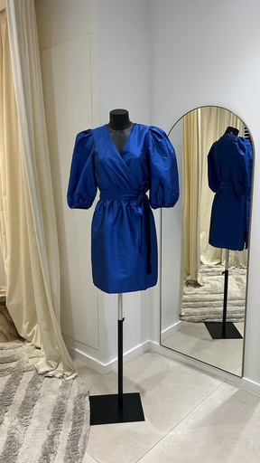 [1058] GESTUZ Robe bleue électrique - 1058