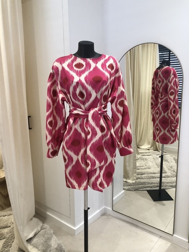 [1090] LES JUMELLES Robe Giselle Rose - 1090