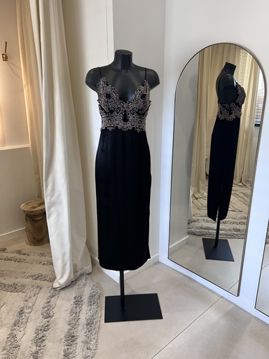 [1111] SANDRO Robe dentelle/soie - 1111
